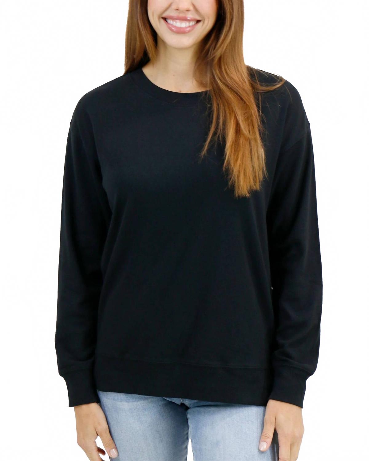 

Базовый лонгслив черный Grace and Lace