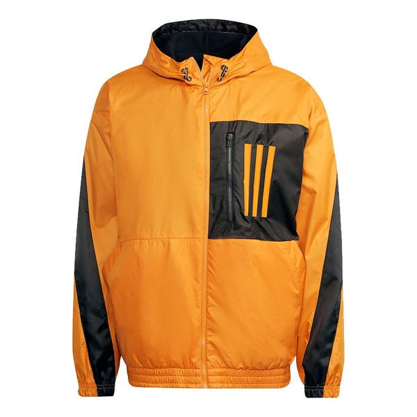 

Куртка adidas M W.n.d. Jkt Pb Colorblock Pocket Sports Hooded Jacket Orange, оранжевый