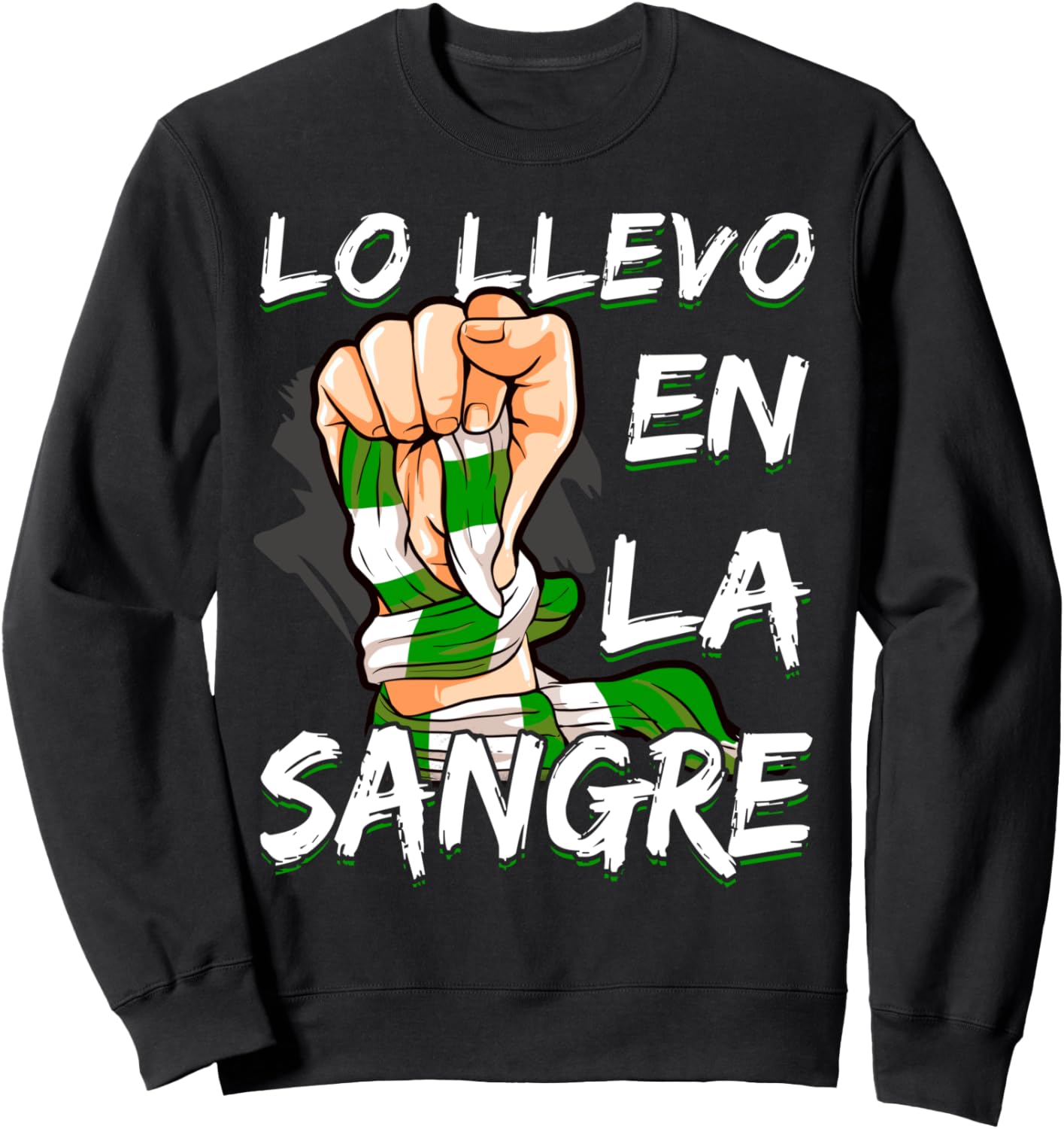 

У меня это в крови! Зелено-белая толстовка для футбольных болельщиков Shirt Of The Year: Colours In My Blood