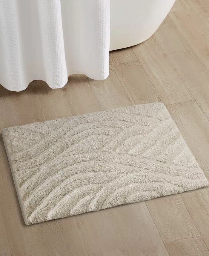 

Противоскользящий коврик для ванной с прошивкой Maya, 20 x 30 дюймов Décor Studio, белый