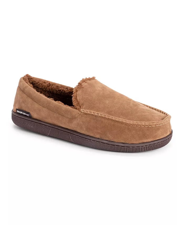 

Мужские мокасины-тапочки из искусственной замши MUK LUKS, коричневый/бежевый