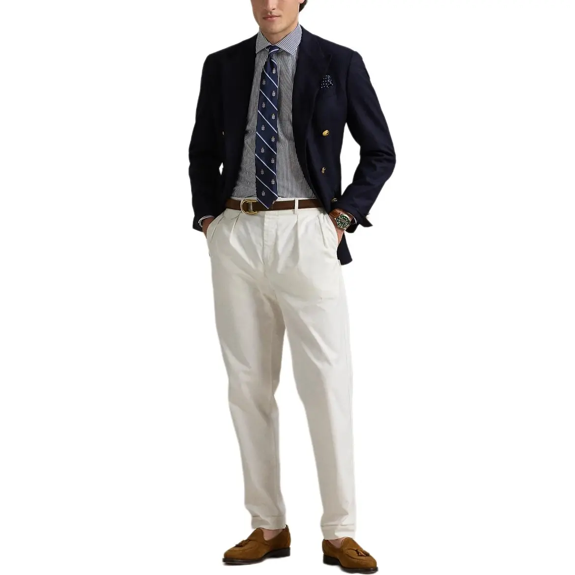 Polo Ralph Lauren SS24 Рубашка Men's Marine Blue — фото 4