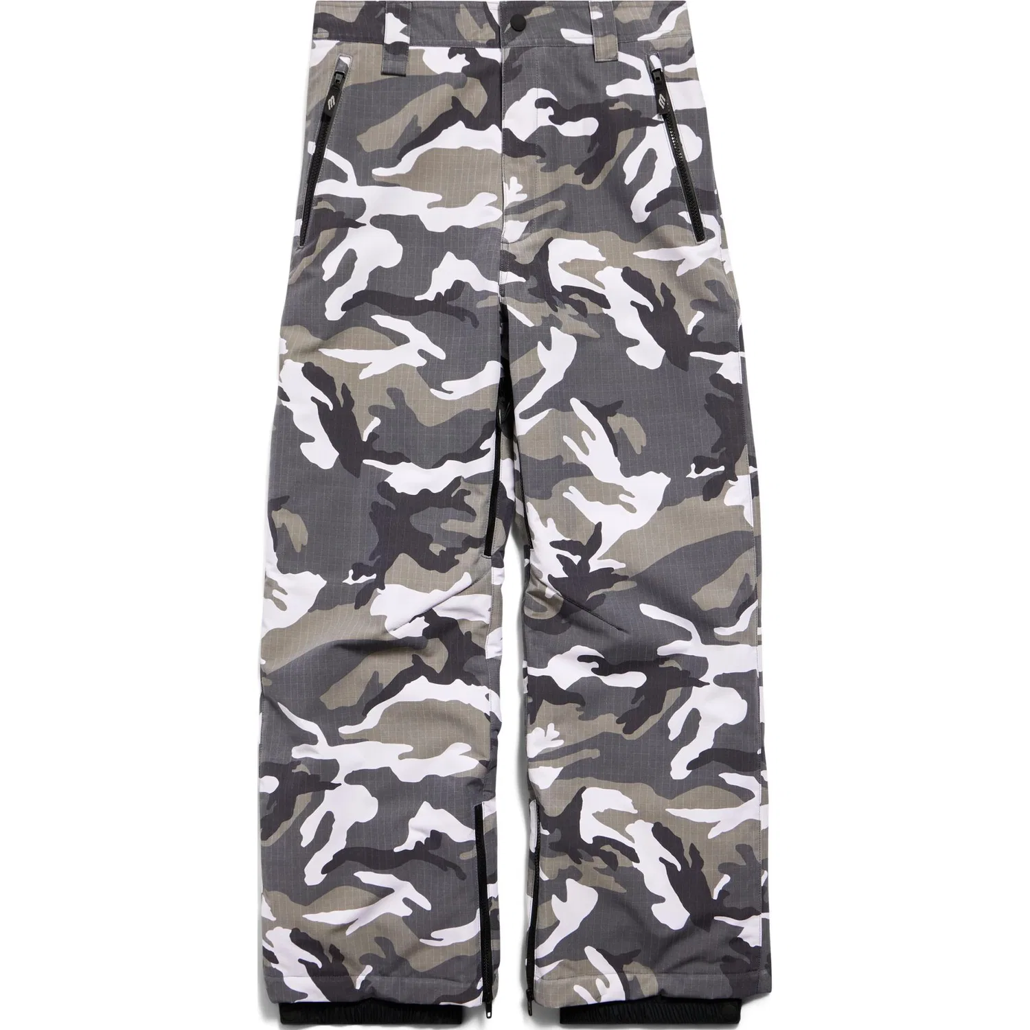 Камуфляжные лыжные брюки прямого кроя Balenciaga, Gray