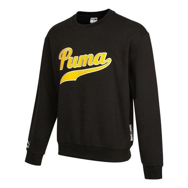 

Свитер team crew sweatshirt 'black' Puma, черный