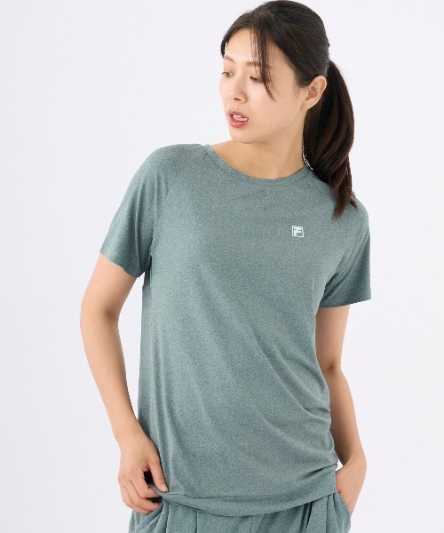 

Женская футболка для йоги и фитнеса, джерси FILA, серый