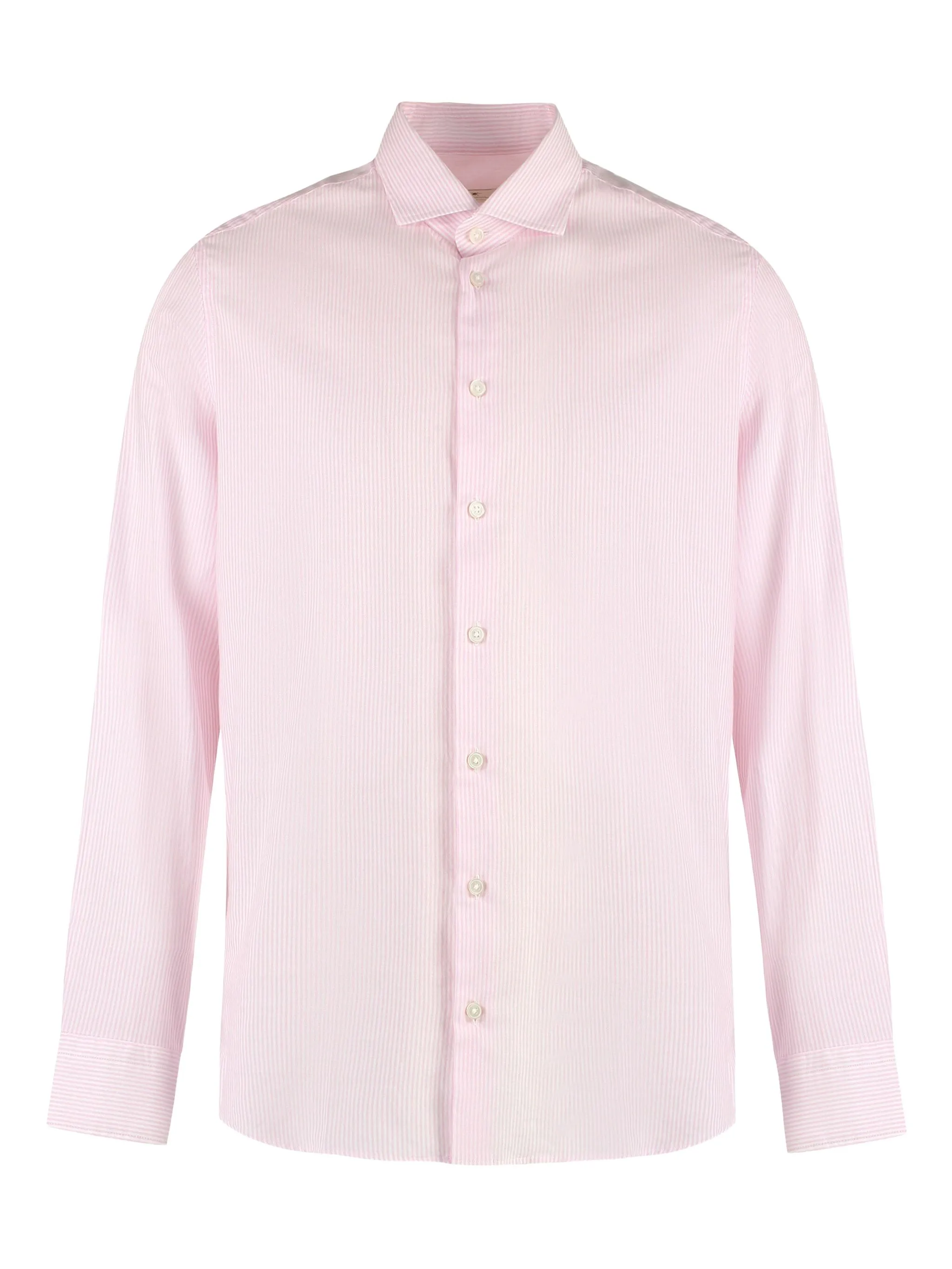 

Полосатая рубашка на пуговицах Bastoncino, розовый