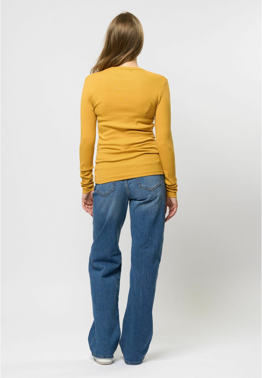 Топ U.S. Polo Assn. Long sleeved top, Honey Gold/Yellow — фото 3