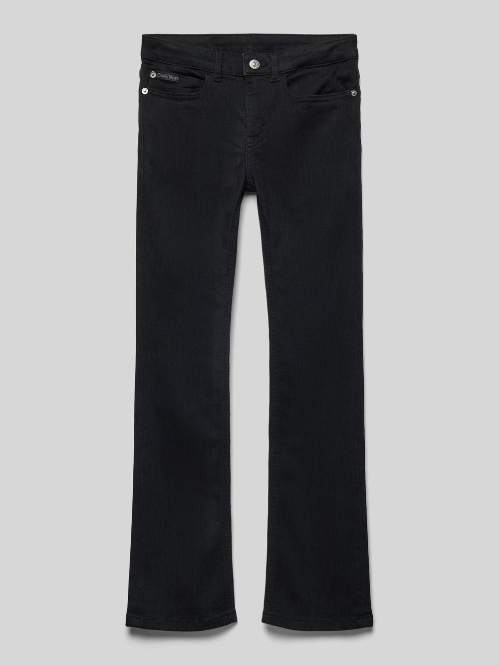 

Джинсы свободного кроя с нашивкой-лейблом Calvin Klein Jeans, черный
