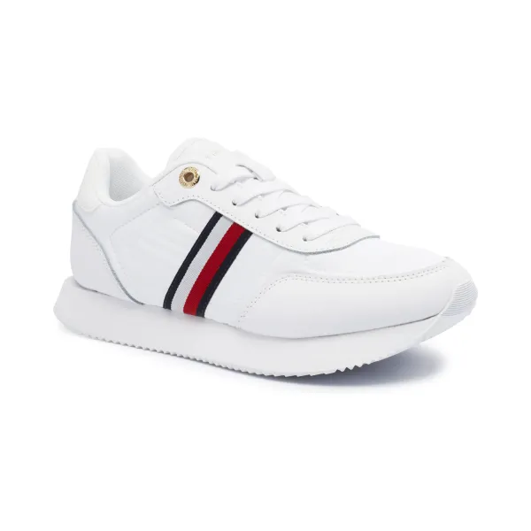 

Кроссовки с добавлением кожи Tommy Hilfiger, белый