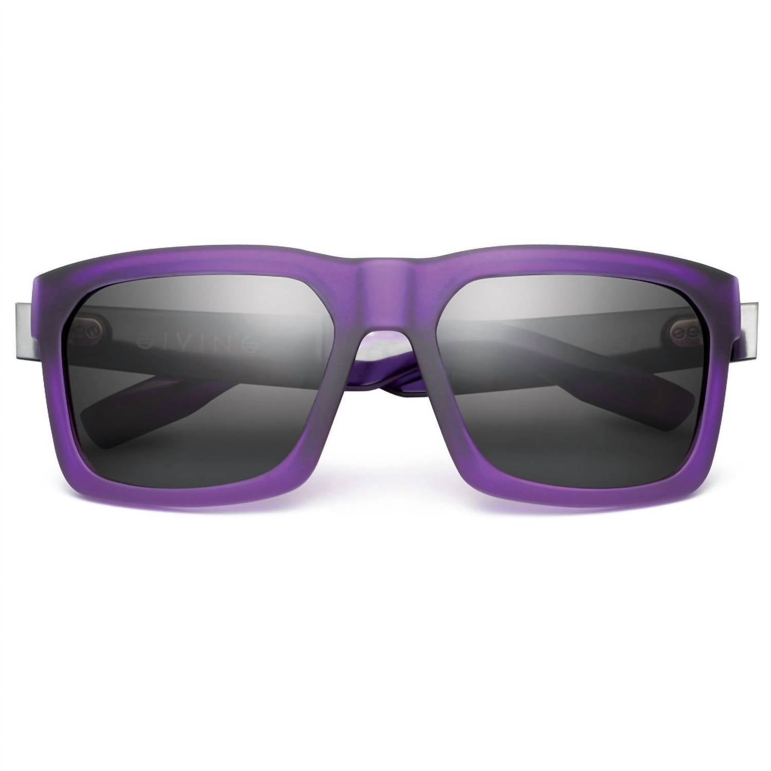 

Женские солнцезащитные очки IVI VISION, цвет matte purple - brushed black