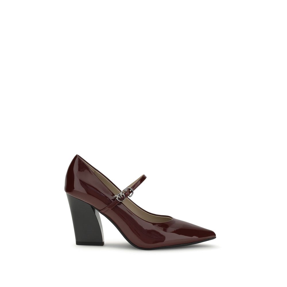 Туфли из лакированной кожи Pinko, бордовый