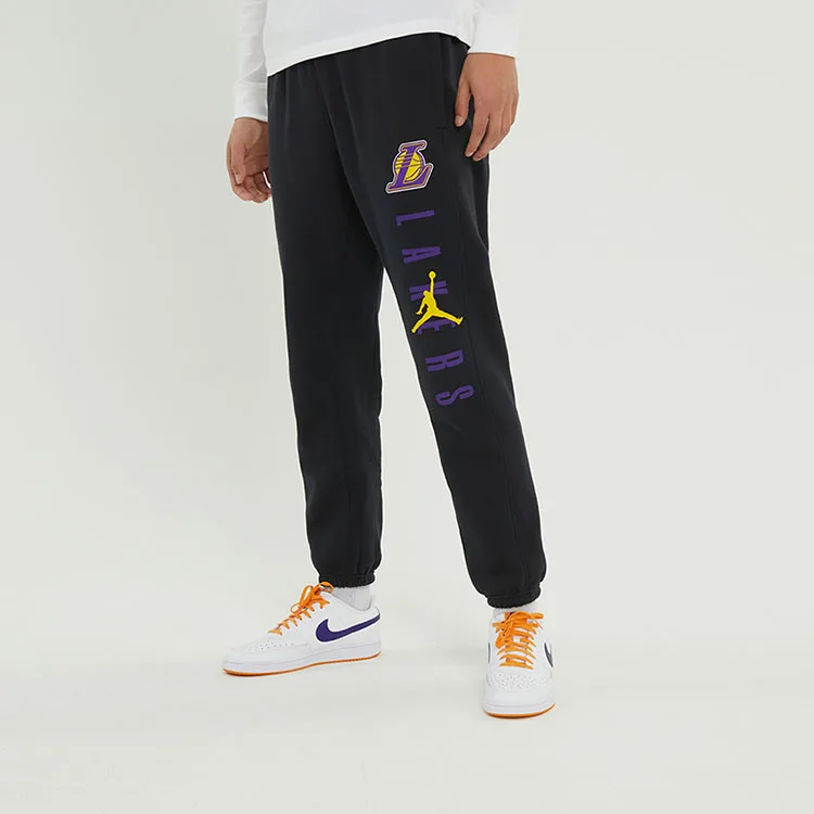 Jordan Edition Knitted Sweatpants мужские черные утепленные брюки с манжетами — фото 4
