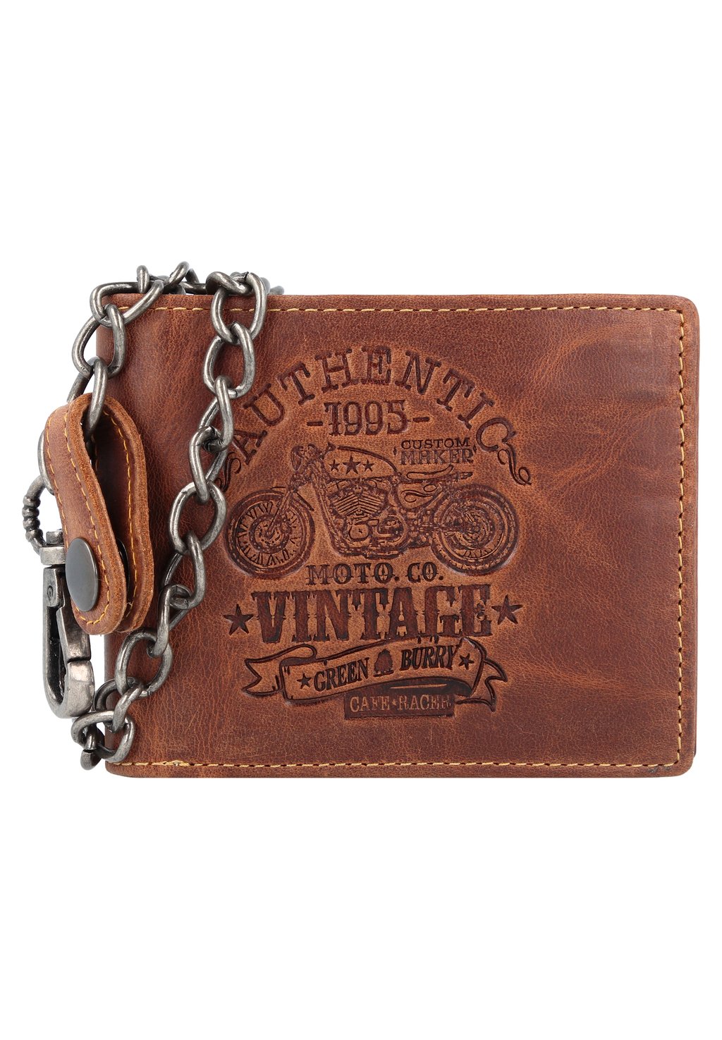 

Кошелек Vintage Cafe Racer RFID Greenburry, коричневый