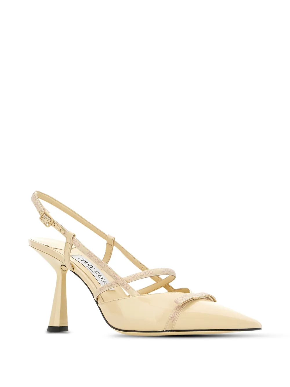 Туфли-лодочки Danica с открытым носком и каблуком JIMMY CHOO, нейтральный — фото 2