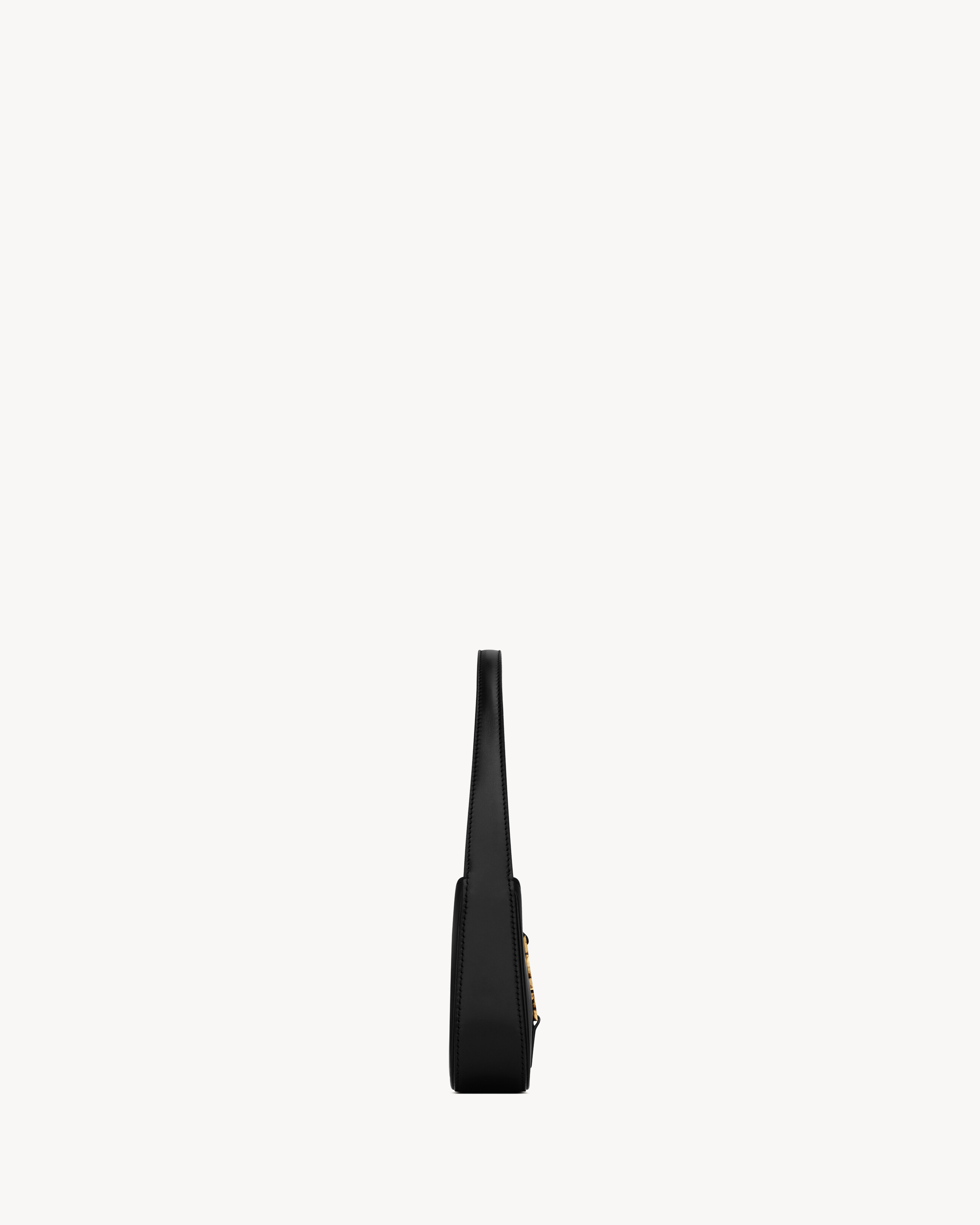 Сумка LE 5 A 7 MINI с кожаной застежкой-клапаном Saint Laurent, черный — фото 4