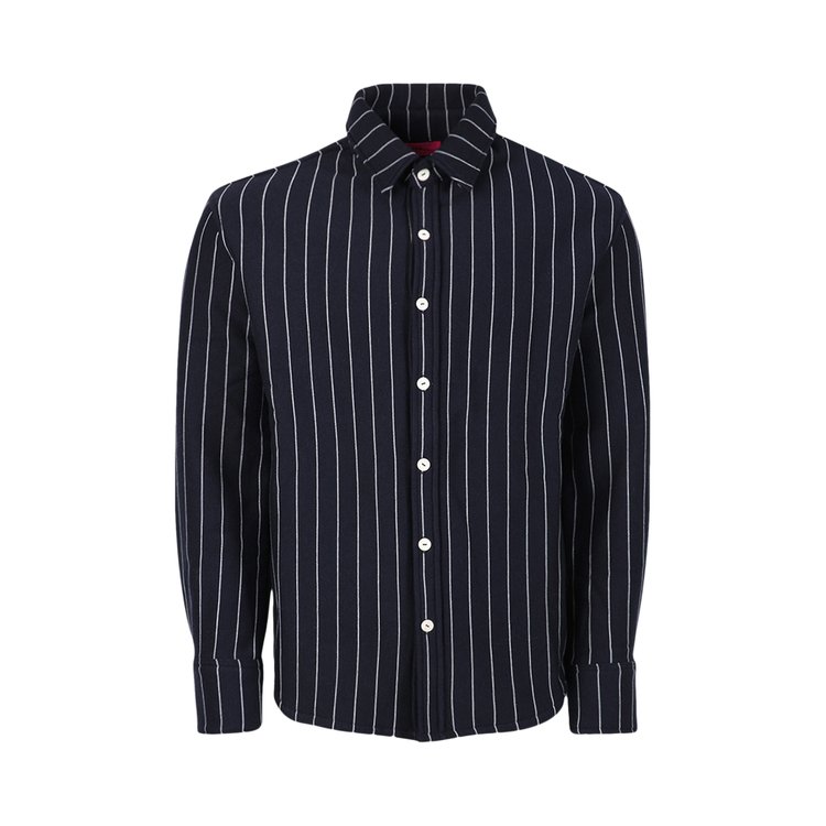 

Рубашка The Elder Statesman Pinstripe Terry 'Navy/White', синий