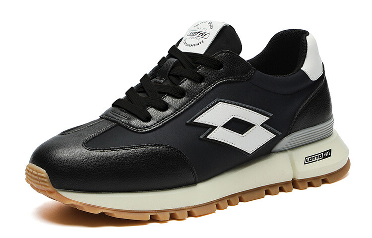 Кроссовки LOTTO Lifestyle Shoes Men Low-top Black/white, черный/белый — фото 2