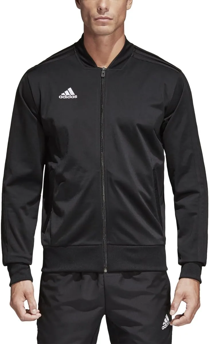 Мужская куртка Adidas Condivo 18 из полиэстера, черно-белый