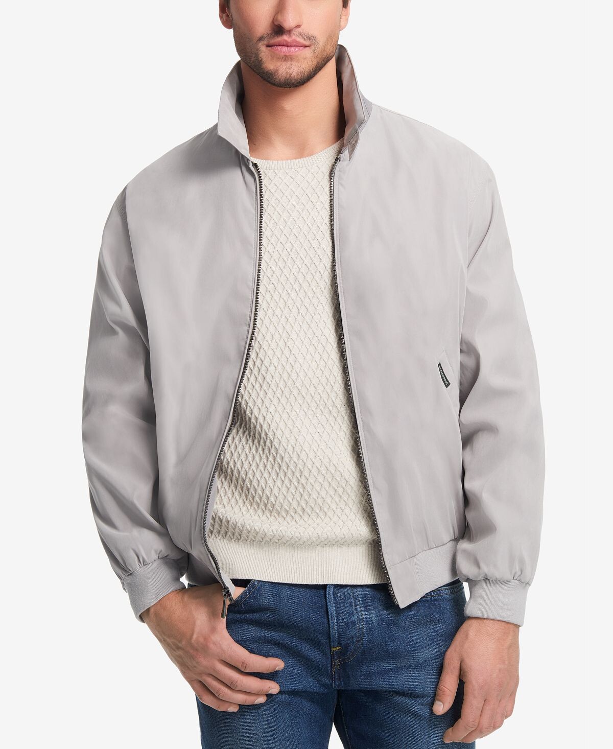 

Мужской легкий бомбер с молнией во всю длину, большой и высокий Weatherproof