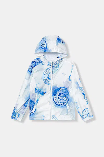 Куртка детская узорчатая Guess, белый
