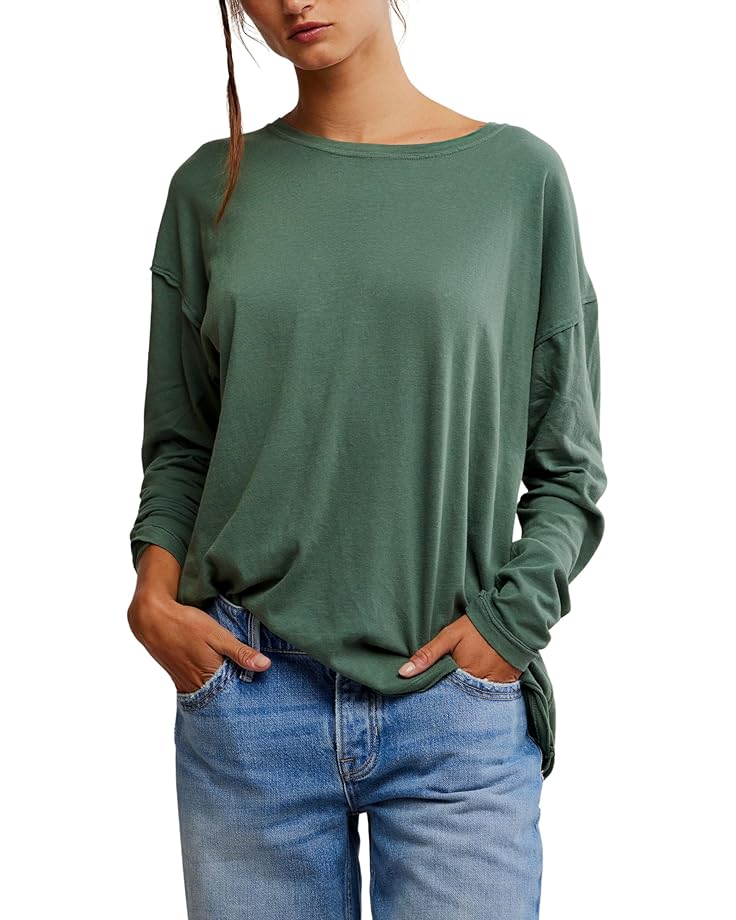 

Футболка Free People Nina Tee Long, цвет Topiary