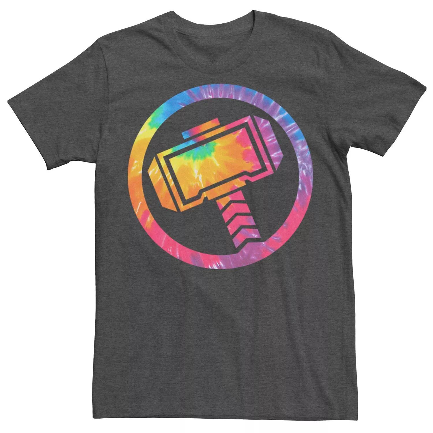 

Мужская футболка с логотипом Marvel Thor Tie-Dye Hammer Licensed Character