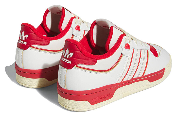 Кроссовки Adidas Originals Rivalry Low 86 Core White Off White Team Power Red — фото 4