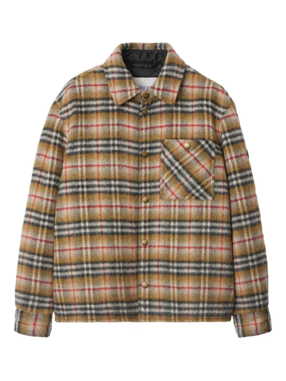 

Куртка-рубашка в клетку BURBERRY, коричневый