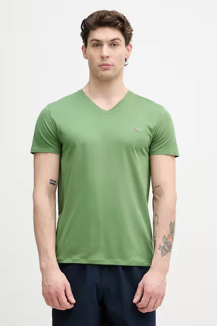 Футболка Lacoste хлопковая мужская, зеленый