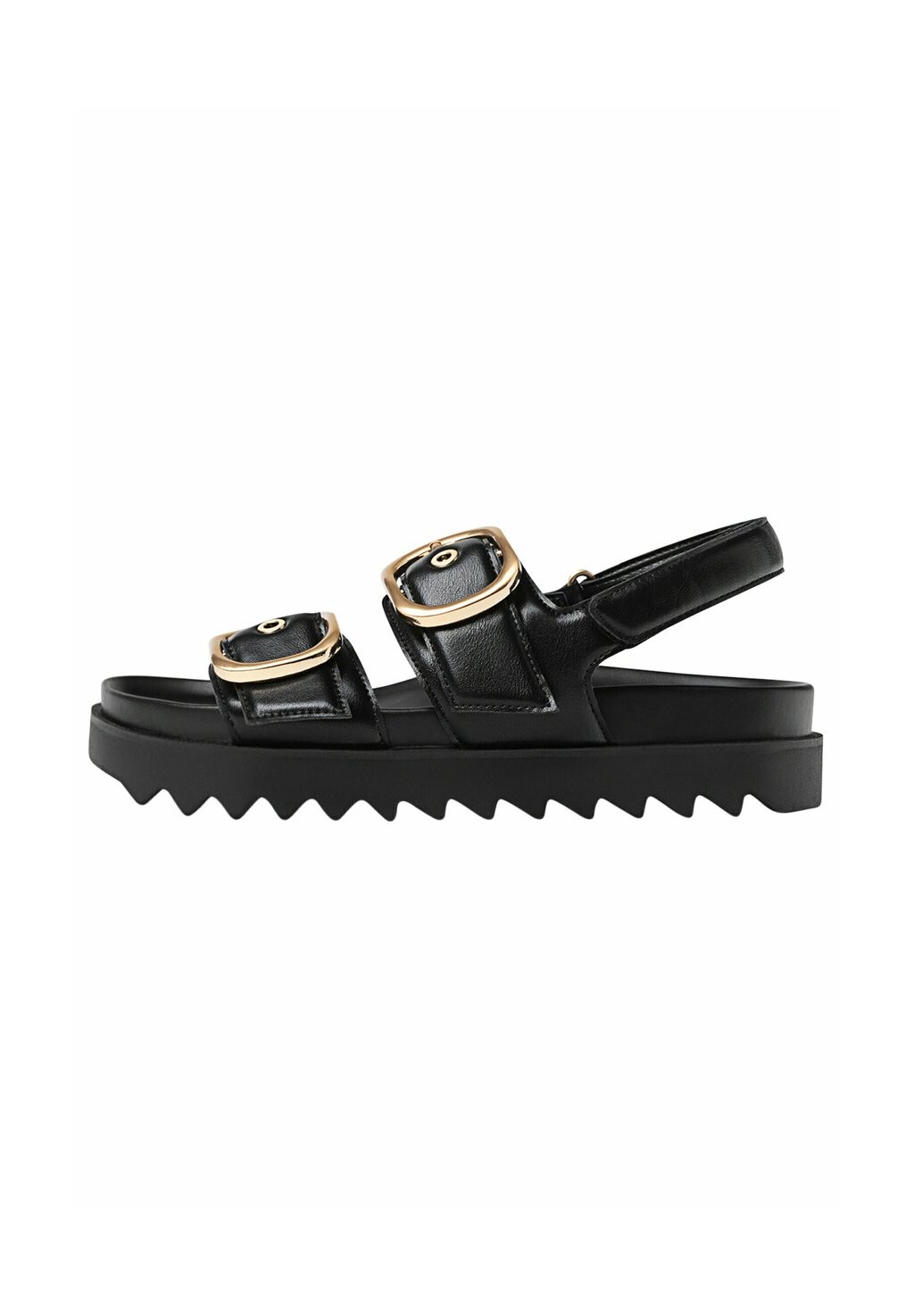 

Сандалии на платформе FLAT WITH BUCKLES Stradivarius, цвет black