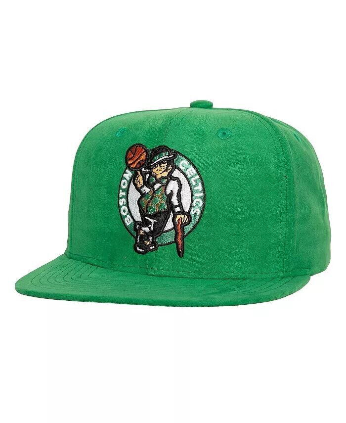

Мужская замшевая шляпа Kelly Green Boston Celtics Sweet Snapback Mitchell & Ness, зеленый