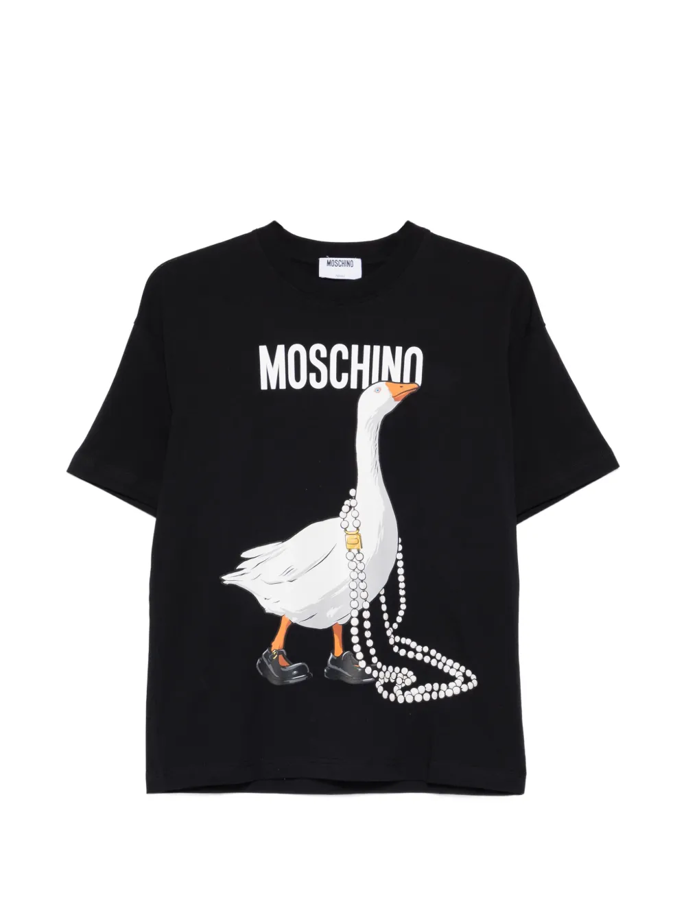 

Футболка с графическим принтом Moschino, черный
