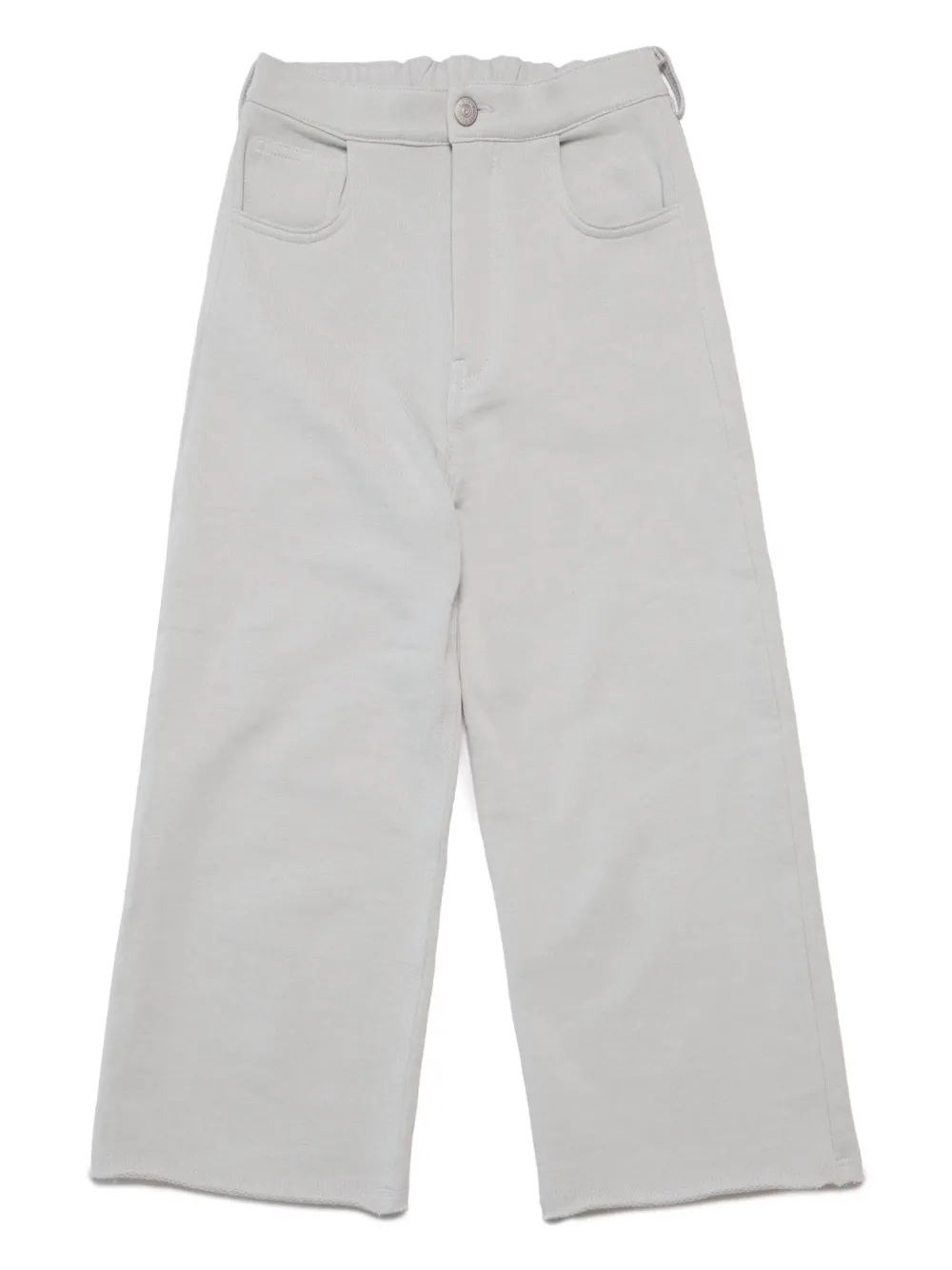 

Прямые брюки с нашивкой-логотипом MM6 Maison Margiela Kids, нейтральный