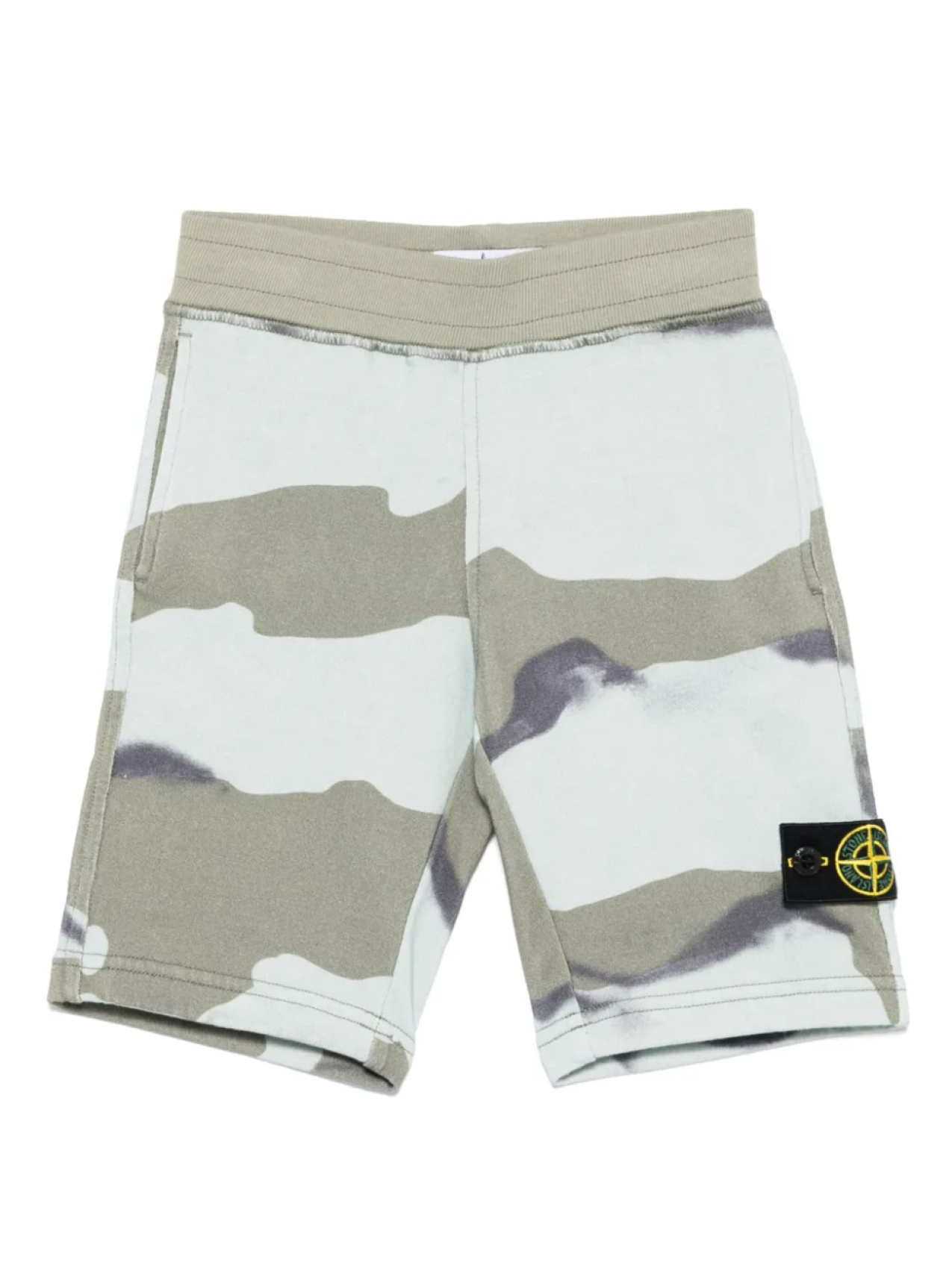 

Шорты с принтом Stone Island Junior, синий