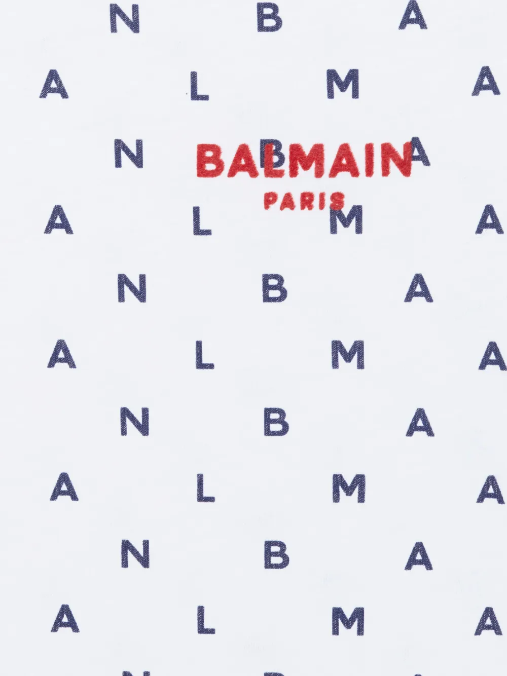 Футболка с принтом Letters Balmain Kids, белый — фото 3