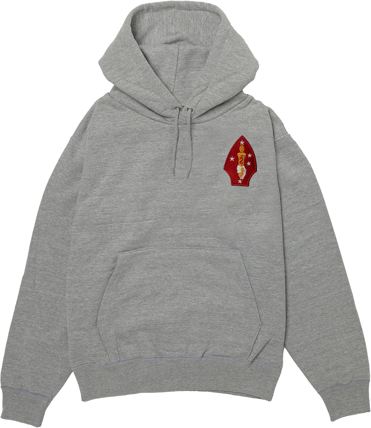 

Толстовка с капюшоном в стиле F, нашивка с гербом армии США, на флисовой подкладке, без капюшона, светло-серый меланж F-Style