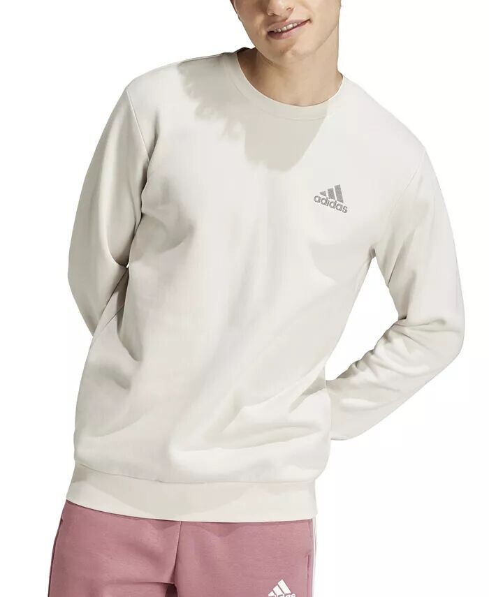 

Мужская флисовая толстовка Feel Cozy Essentials Classic-Fit с вышитым логотипом adidas, коричневый/бежевый
