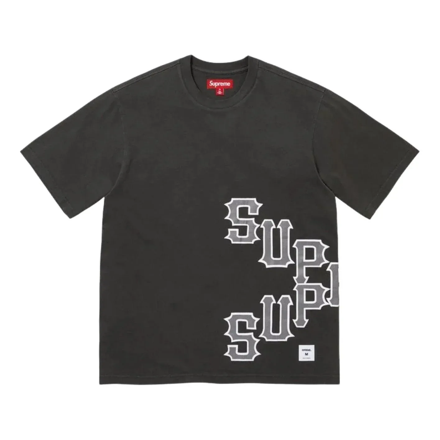 Футболка Supreme SS26 Cracked Spellout S/S 'Black'