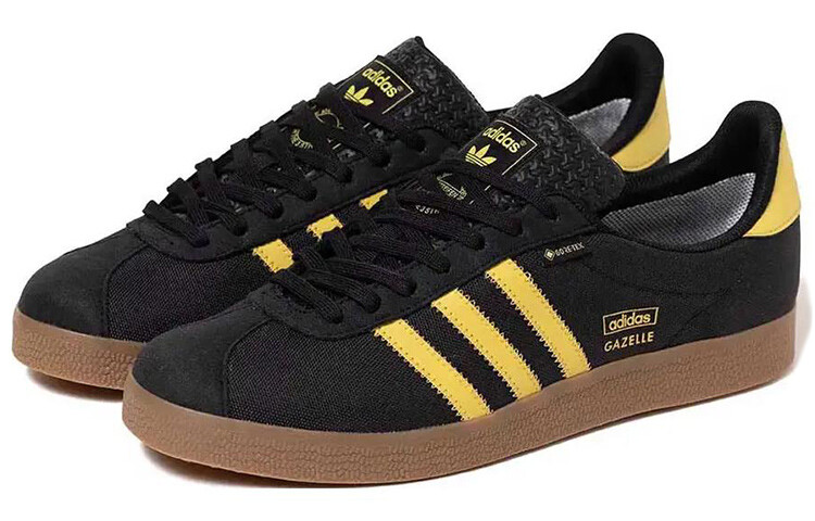 Мужские кроссовки для скейтбординга adidas originals Gazelle, Black/Yellow — фото 2