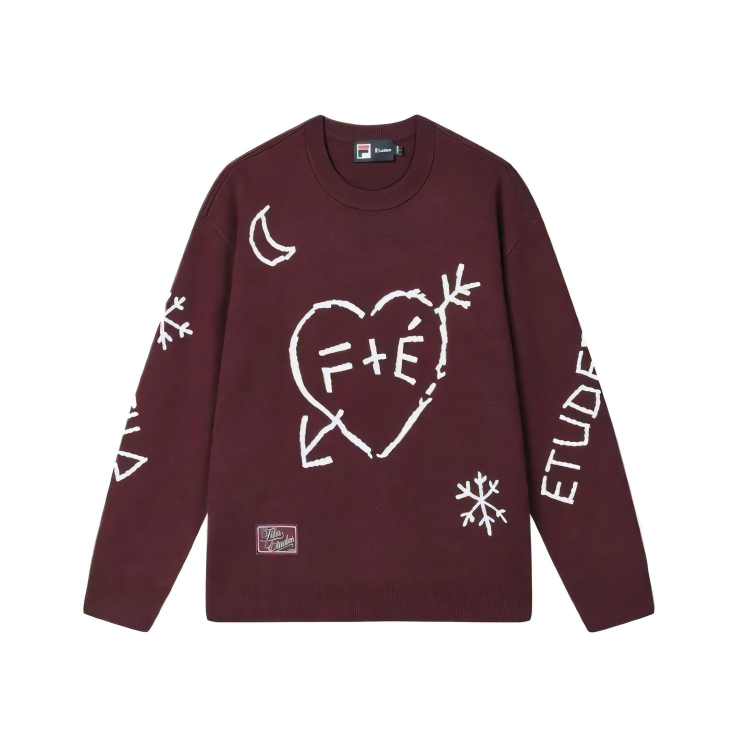 

Свитшот unisex Songwei burgundy FILA, Song Wei'Er Burgundy-Wi