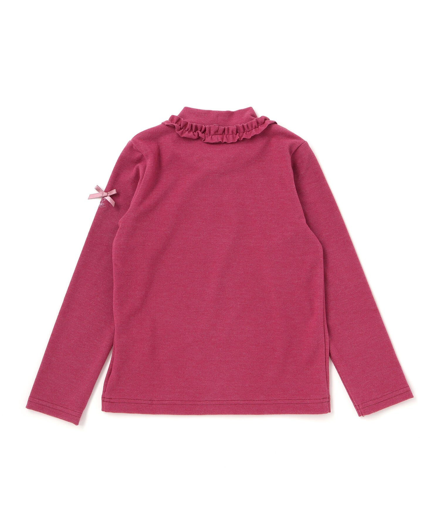 Замшевая футболка Mips с высоким воротником и оборками (80-150 см) BeBe, Pink — фото 4