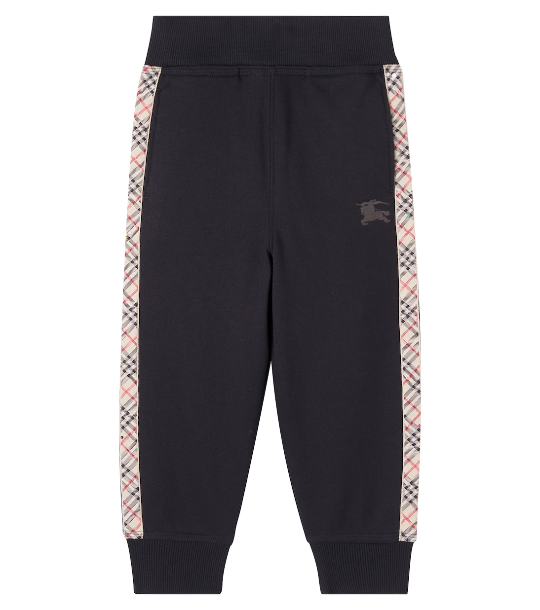 

Спортивные брюки EKD Burberry Check из хлопкового джерси Burberry Kids, черный