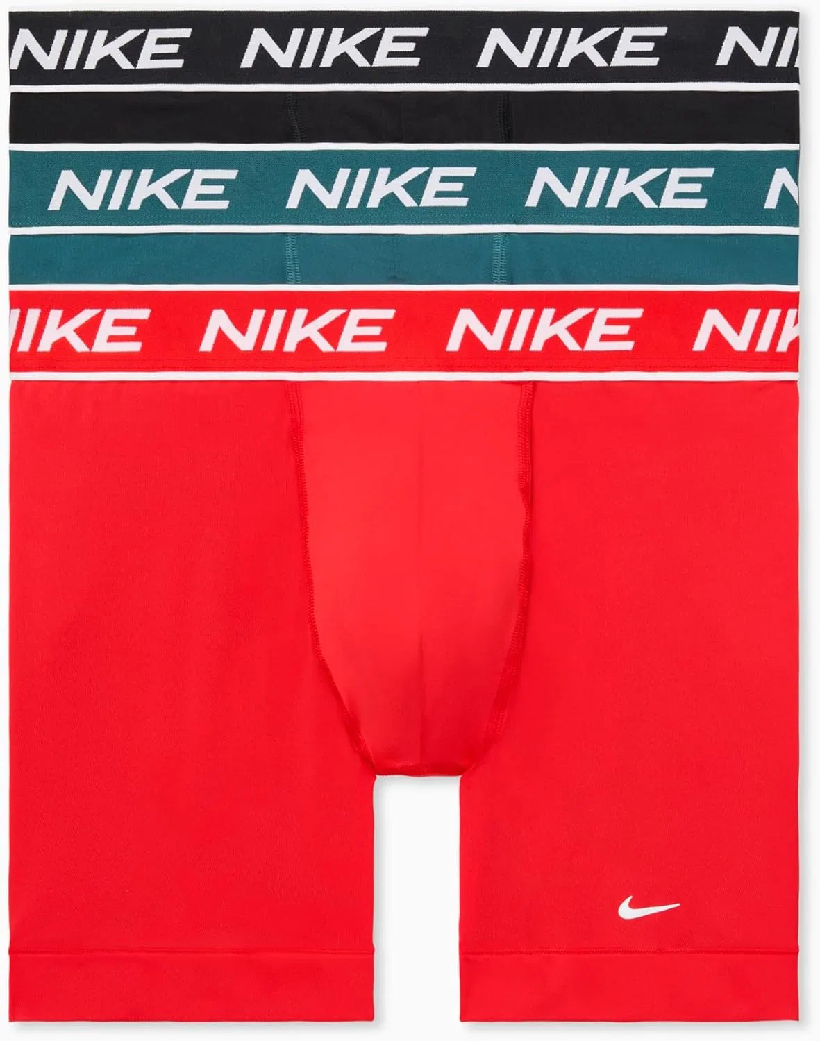 Боксеры спортивные Nike, красный/темно-бирюзовый/черный