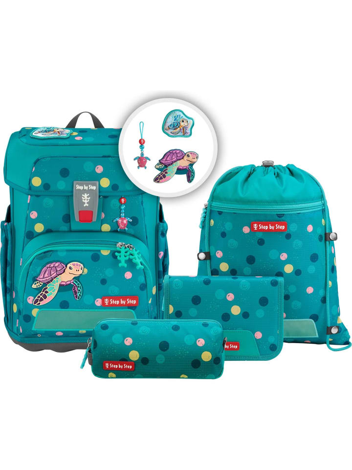 

Step by Step Набор школьных сумок CLOUD Turtle Josie, 5 предметов, зеленый