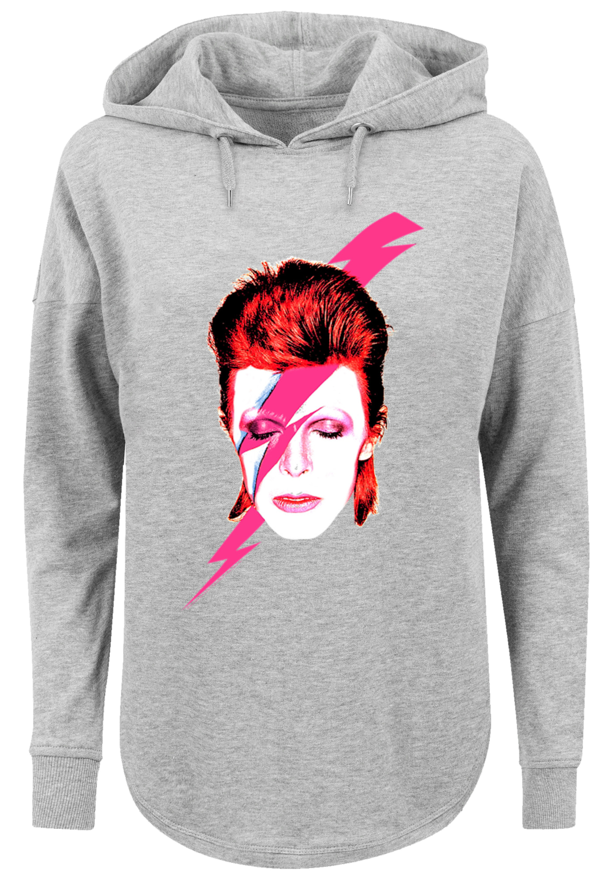 

Свитер F4NT4STIC Oversized Hoodie David Bowie Aladdin Sane Lightning Bolt, серый