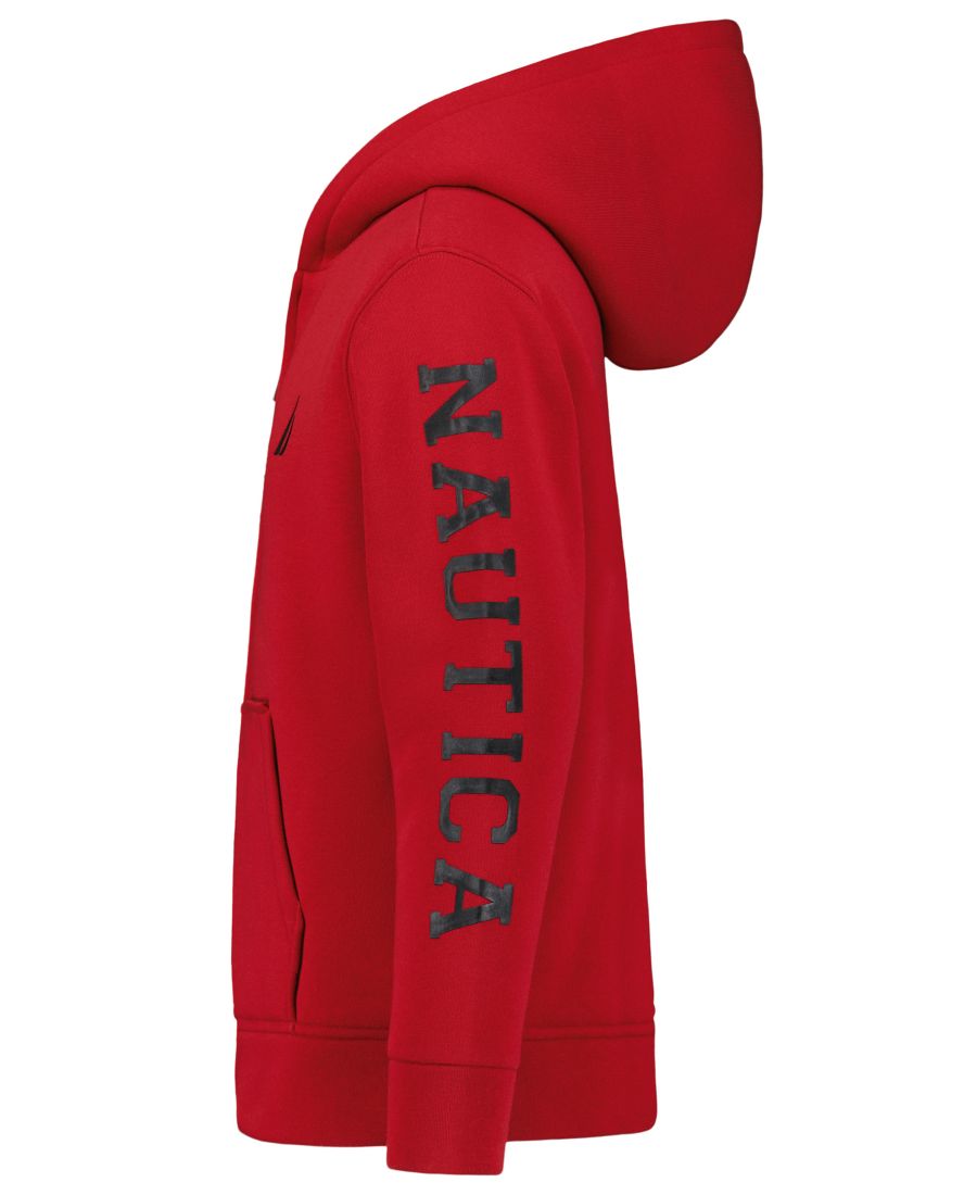 Детская толстовка на молнии Sherpa, размеры 8-20 Nautica, Red — фото 4