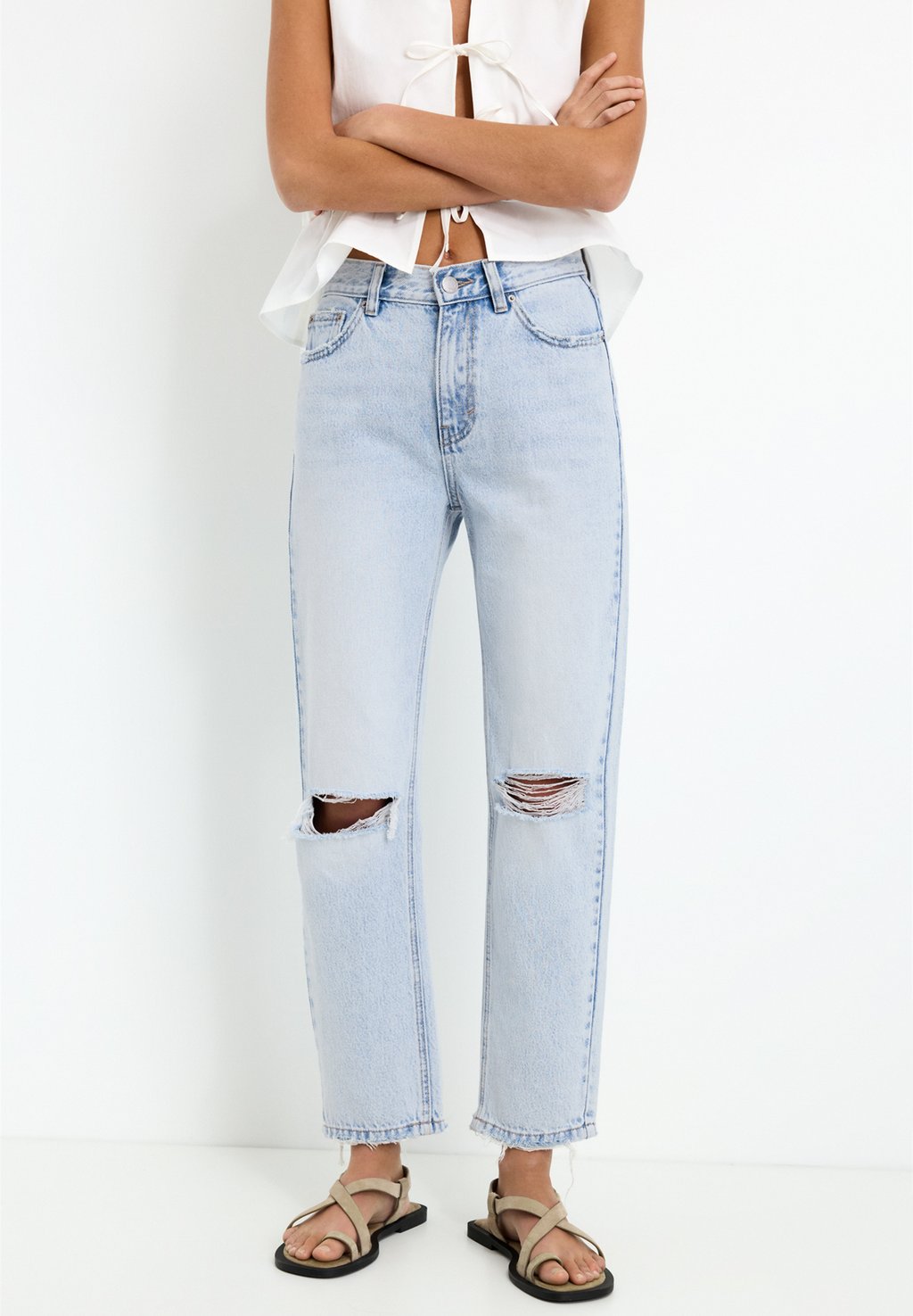 

Джинсы прямого кроя PULL&BEAR, синий