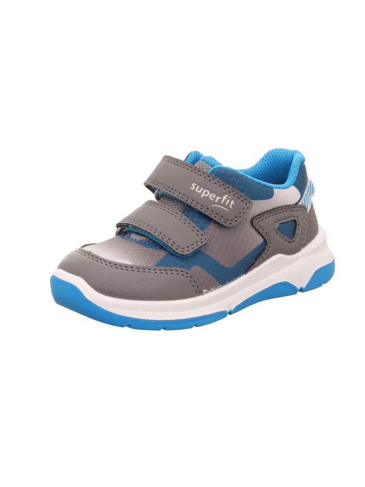 

Кроссовки на шнуровке superfit, цвет hellgrau/türkis