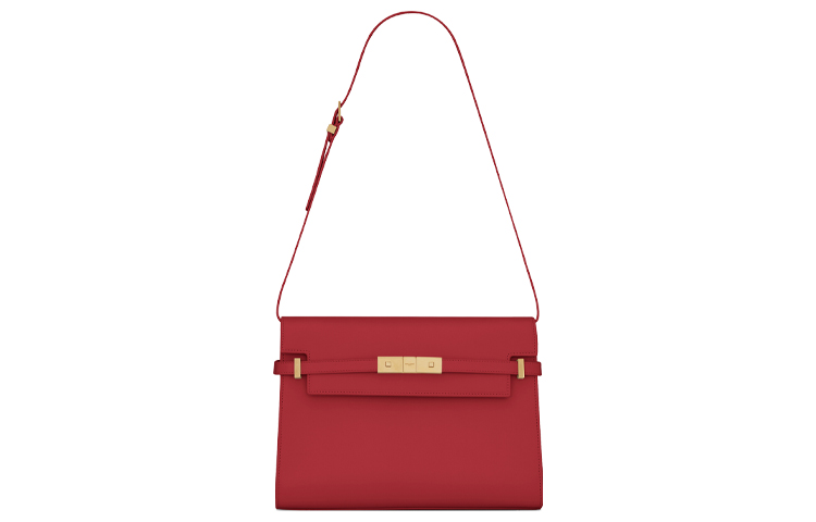 

MANHATTAN Кожаная Сумка Через Плечо, Женская Сумка На Плечо Купидон Красный SAINT LAURENT