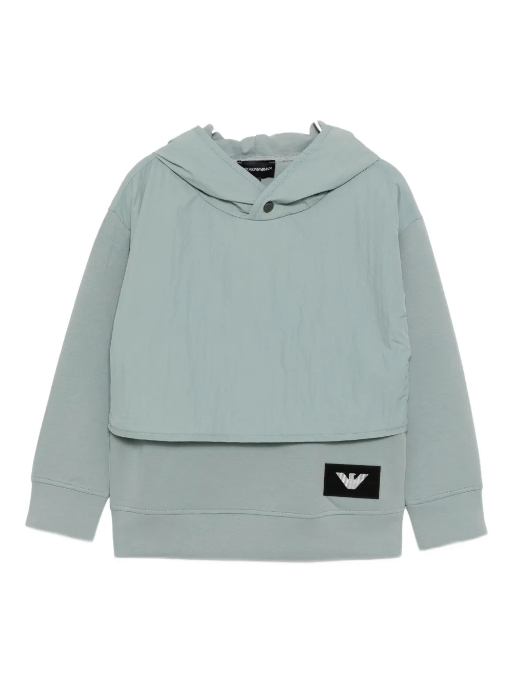 

Толстовка с нашивкой-логотипом Emporio Armani Kids, зеленый